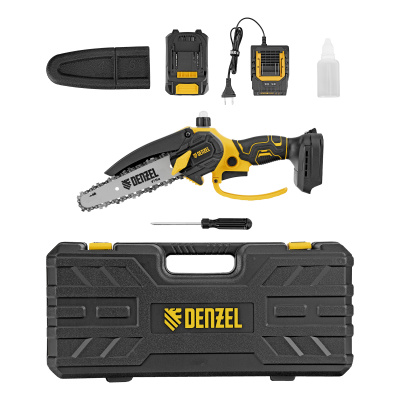 Цепная мини-пила аккумуляторная бесщет., CCS-150, шина 150 мм, Li-Ion, 20 В Denzel по ценам производителя в Санкт-Петербурге с доставкой по всей России