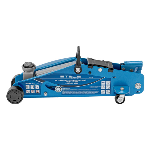 Домкрат гидравлический подкатной 2.5 т, с фиксатором, Safety Pin, 140-385 мм Stels по ценам производителя в Санкт-Петербурге с доставкой по всей России