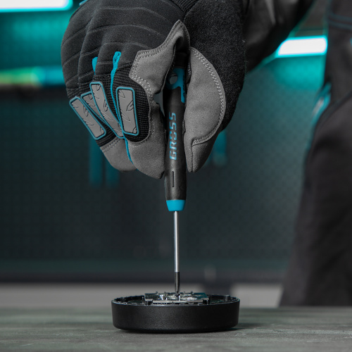 Набор отверток для точной механики, CrMo, двухкомпонентные рукоятки, 6 шт, пластиковый бокс Gross купить в Москве с доставкой по всей России | ProtosMarket.ru