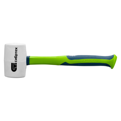 Киянка резиновая, 680 г, белая резина, фибергласовая рукоятка Сибртех купить в Москве с доставкой по всей России | ProtosMarket.ru