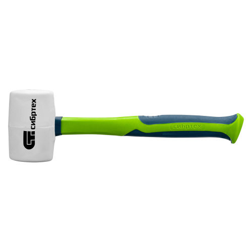 Киянка резиновая, 680 г, белая резина, фибергласовая рукоятка Сибртех купить в Москве с доставкой по всей России | ProtosMarket.ru