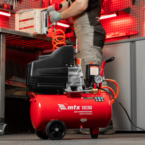 Компрессор воздушный DC1500L/24, 1,5 кВт, 24 л, 210 л/мин MTX по ценам производителя в Санкт-Петербурге с доставкой по всей России