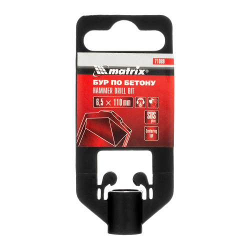 Бур по бетону, 6.5 x 110 мм, SDS Plus Matrix по ценам производителя в Санкт-Петербурге с доставкой по всей России