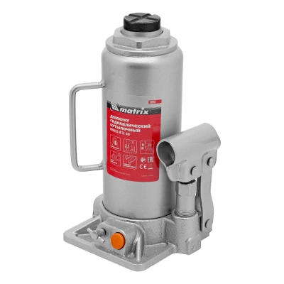 Домкрат гидравлический бутылочный, 10 т, h подъема 230-460 мм Matrix купить в Москве с доставкой по всей России | ProtosMarket.ru