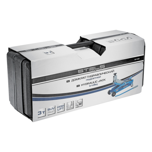 Домкрат гидравлический подкатной, высокий подъем, 3т, SUV, 190-535 мм, в кейсе Stels по ценам производителя в Санкт-Петербурге с доставкой по всей России