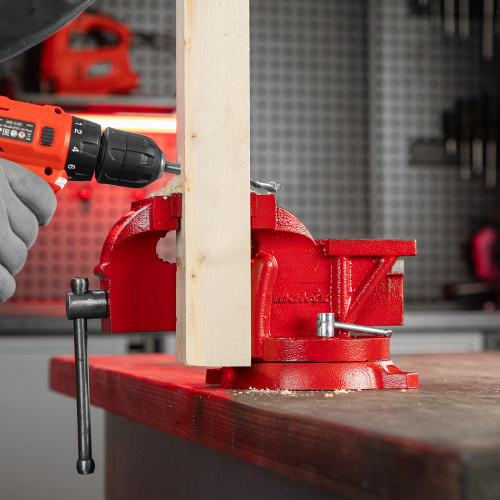 Тиски слесарные, 100 мм, поворотные, с наковальней Matrix купить в Москве с доставкой по всей России | ProtosMarket.ru