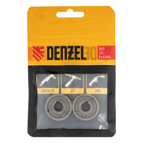 Подающий ролик, V профиль под стальную проволоку 0,8-1мм, 2 шт Denzel по ценам производителя в Санкт-Петербурге с доставкой по всей России