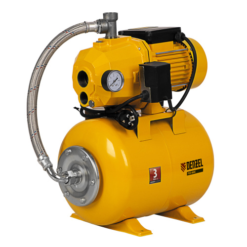 Насосная станция эжекторная PSD800C, 800 Вт, 2400 л/ч, ресивер 24 л, всасывание 20 м Denzel по ценам производителя в Санкт-Петербурге с доставкой по всей России