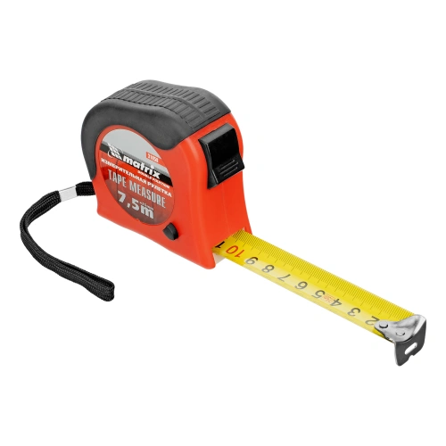 Рулетка Double fixation,7,5 м х 25 мм,обрезиненный корпус,двойная плавная фиксация Matrix по ценам производителя в Санкт-Петербурге с доставкой по всей России