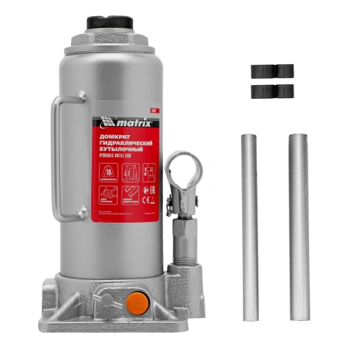 Домкрат гидравлический бутылочный, 10 т, h подъема 230-460 мм Matrix по ценам производителя в Санкт-Петербурге с доставкой по всей России