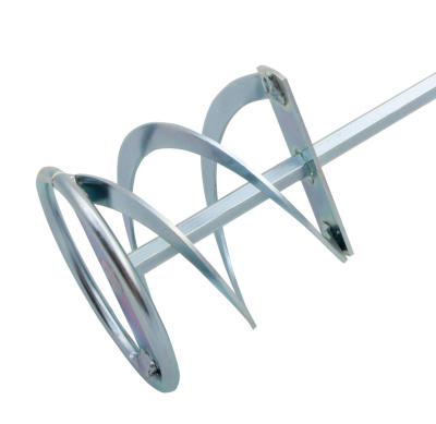 Миксер для красок и штукатурных смесей, 80 х 400 мм, оцинкованный, шестигранный хвостовик 8 мм Denzel по ценам производителя в Санкт-Петербурге с доставкой по всей России