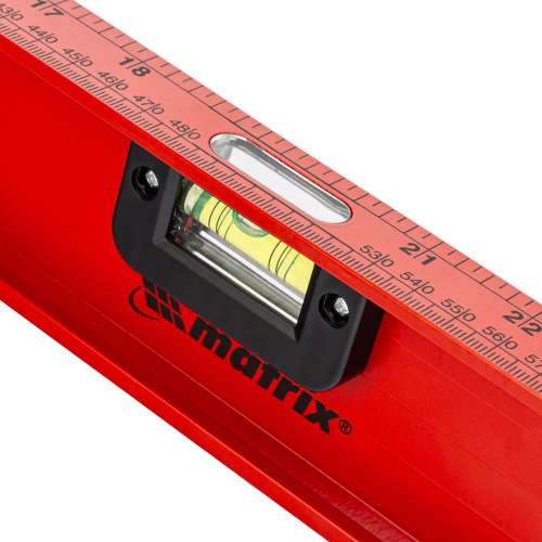 Уровень алюминиевый "Рельс", 1000 мм, 3 глазка, усиленный Matrix по ценам производителя в Санкт-Петербурге с доставкой по всей России