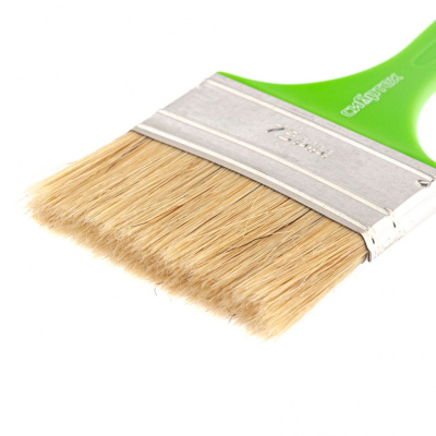 Кисть флейцевая "Евро", 75 x 8, натуральная щетина, пластиковая ручка Сибртех купить в Москве с доставкой по всей России | ProtosMarket.ru