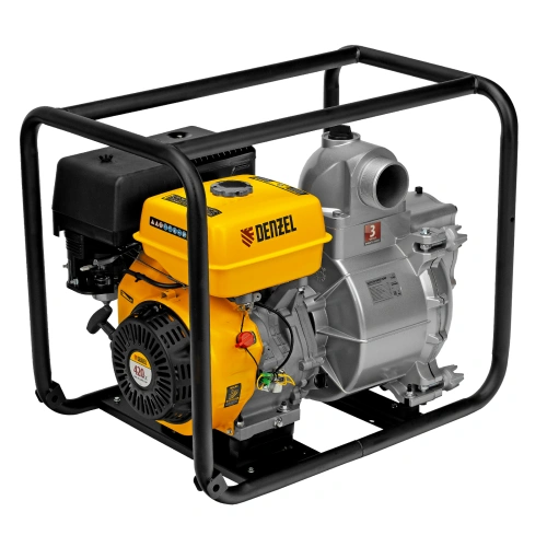 Мотопомпа бензиновая для грязной воды PX-80D, 15 л.с, 3", 1500 л/мин, глубина 8 м , напор 30 м Denzel по ценам производителя в Санкт-Петербурге с доставкой по всей России