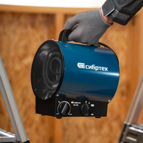 Тепловая пушка ТВ-2М (тепловентилятор), 230 В, 2 режима: вентилятор / 2000 Вт Сибртех по ценам производителя в Санкт-Петербурге с доставкой по всей России