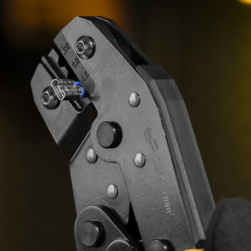 Клещи для обжима неизолированных наконечников НК и НВ, разъемов РП, 0,25 - 2,5 мм2 Denzel купить в Москве с доставкой по всей России | ProtosMarket.ru