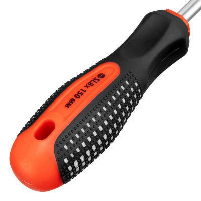 Отвертка Fusion, SL8 х 150 мм, CrV, трехкомпонентная рукоятка "Anti slip" Matrix по ценам производителя в Санкт-Петербурге с доставкой по всей России