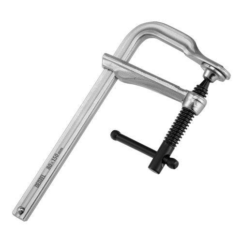 Струбцина F-образная, 80x150мм, кованая Denzel купить в Москве с доставкой по всей России | ProtosMarket.ru