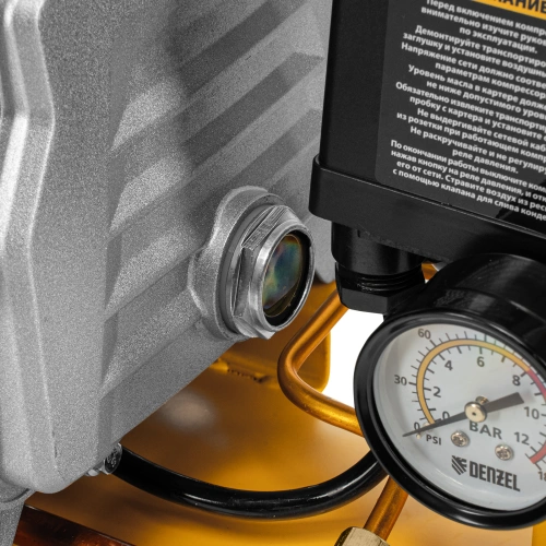 Компрессор воздушный, прямой привод DC1500/50, 1.5 кВт, 50 литров, 220 л/мин Denzel по ценам производителя в Санкт-Петербурге с доставкой по всей России