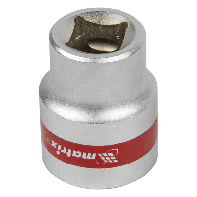 Головка торцевая, 22 мм, шестигранная, CrV, под квадрат 1/2, хромированная Matrix купить в Москве с доставкой по всей России | ProtosMarket.ru