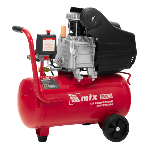 Компрессор воздушный DC1500L/24, 1,5 кВт, 24 л, 210 л/мин MTX по ценам производителя в Санкт-Петербурге с доставкой по всей России