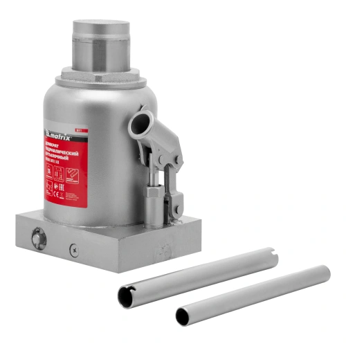 Домкрат гидравлический бутылочный, 30 т, h подъема 244-370 мм Matrix по ценам производителя в Санкт-Петербурге с доставкой по всей России