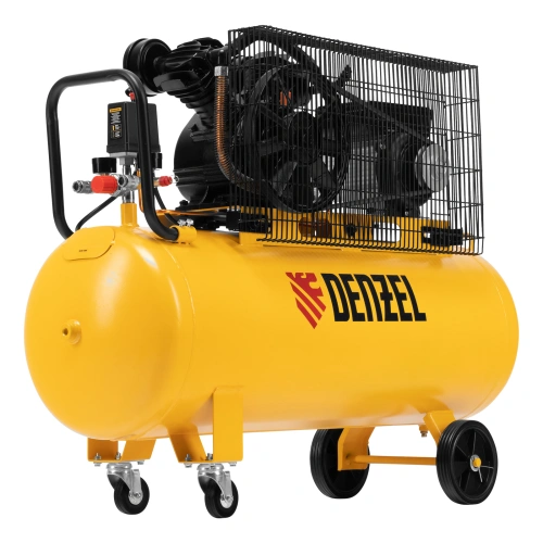 Компрессор воздушный BCV2200/100, ременный привод, 2.2 кВт, 100 литров, 370 л/мин Denzel по ценам производителя в Санкт-Петербурге с доставкой по всей России