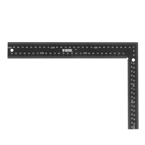 Угольник, 200 х 300 мм, алюминиевый, лазерная гравировка Denzel по ценам производителя в Санкт-Петербурге с доставкой по всей России