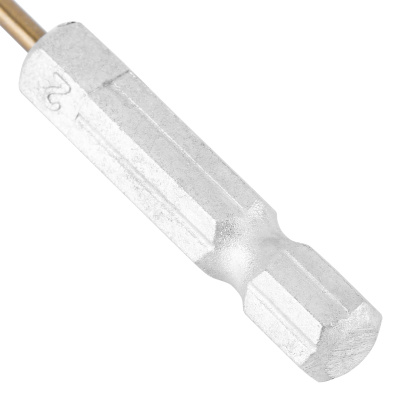 Сверло по металлу, 2 мм, HSS, нитридтитановое покрытие, шестигранный хвостовик Matrix купить в Москве с доставкой по всей России | ProtosMarket.ru