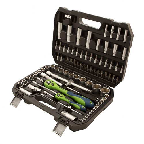 Набор инструментов 94 предмета, CrV, 1/2", 1/4" Сибртех купить в Москве с доставкой по всей России | ProtosMarket.ru