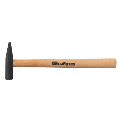 Молоток слесарный 200 г, квадратный боек, деревянная рукоятка Сибртех купить в Москве с доставкой по всей России | ProtosMarket.ru