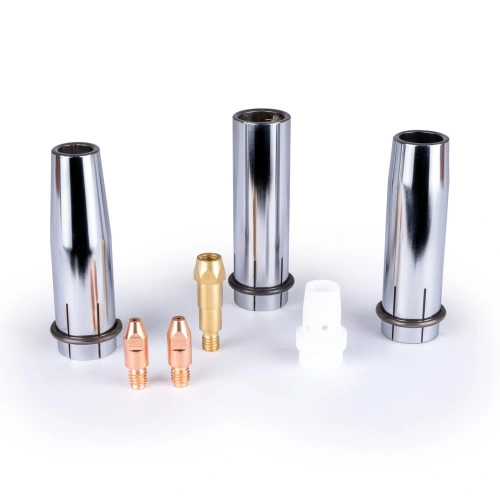 FoxWeld Набор комплектующих MIG-40 (2 наконечника, 3 сопла, 1 держ. након., 1 диффузор газ., пр-во FoxWeld/КНР) по ценам производителя в Санкт-Петербурге с доставкой по всей России