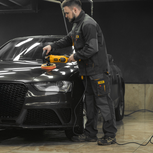 Машина полировальная CP-180, 1400 Вт, 180 мм, 0-3000 об/мин Denzel купить в Москве с доставкой по всей России | ProtosMarket.ru