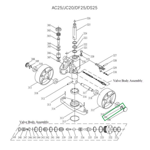 Стопорное кольцо крепления рулевых колес для гидравлических тележек AC25, DF25, JC20, AC30 по ценам производителя в Санкт-Петербурге с доставкой по всей России