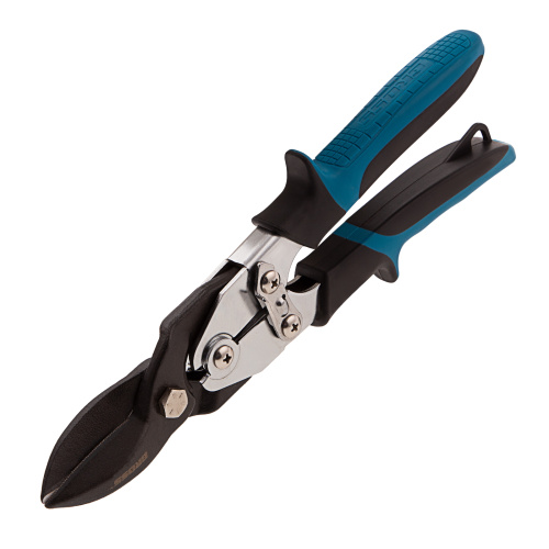 Ножницы по металлу"Piranha"усиленные, 255 мм, прямой рез, сталь СrMo, двухкомпонентные рукоятки Gross купить в Москве с доставкой по всей России | ProtosMarket.ru