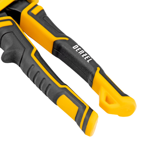 Ножницы по металлу, 315 мм, прямой проходной рез, сталь-CrMo, трехкомпонентные рукоятки Denzel по ценам производителя в Санкт-Петербурге с доставкой по всей России