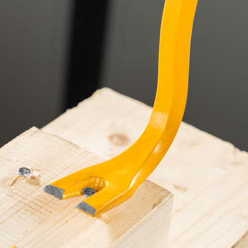 Лом-гвоздодер, 450 мм, шестигранный 16 мм, окрашенный, сталь 65 Denzel купить в Москве с доставкой по всей России | ProtosMarket.ru