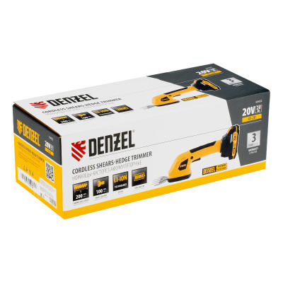 Ножницы-кусторез аккумуляторные GS-20, Li-Ion, 20 В Denzel по ценам производителя в Санкт-Петербурге с доставкой по всей России
