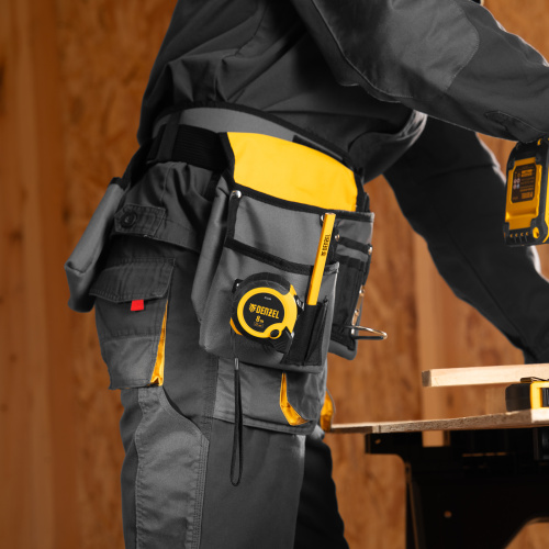 Рулетка 8м х 25мм, двухкомп. корпус, кнопка-пауза Denzel купить в Москве с доставкой по всей России | ProtosMarket.ru