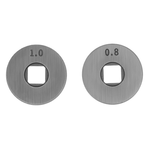 Подающий ролик, U профиль зубчатый под флюсовую проволоку 0,8-1мм посадка квадрат, 2 шт Denzel по ценам производителя в Санкт-Петербурге с доставкой по всей России