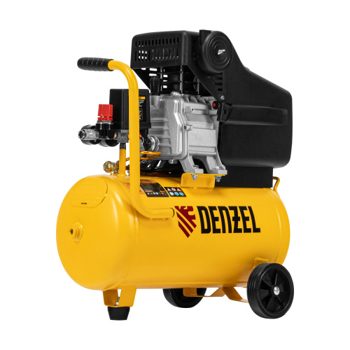 Компрессор воздушный DC1500/24, прямой привод, 1.5 кВт, 24 литра, 220 л/мин Denzel по ценам производителя в Санкт-Петербурге с доставкой по всей России
