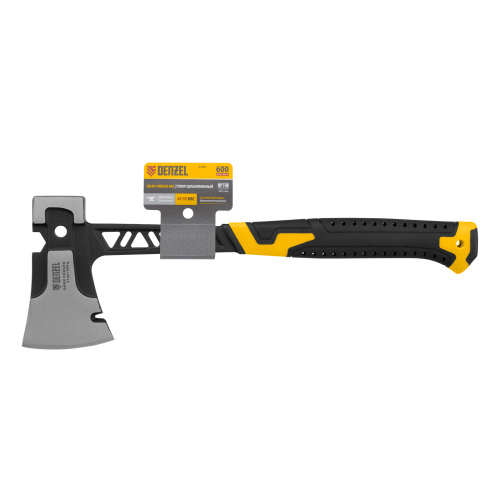 Топор цельнокованый 600 г, двухкомпонентная обрезиненная рукоятка Denzel купить в Москве с доставкой по всей России | ProtosMarket.ru