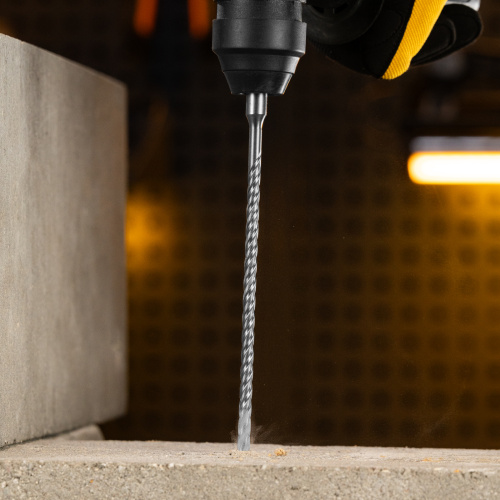 Бур по бетону, цельная крестовая пластина, 6x215 мм, SDS PLUS Denzel по ценам производителя в Санкт-Петербурге с доставкой по всей России