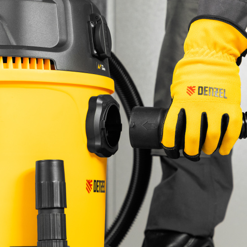 Пылесос строительный RVC20, 1400 Вт, бак 20 л, шланг 3 м, розетка с автосинхр. Denzel купить в Москве с доставкой по всей России | ProtosMarket.ru