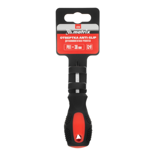 Отвертка Anti-Slip, PH1 х 38 мм, CrV, двухкомпонентная рукоятка Matrix купить в Москве с доставкой по всей России | ProtosMarket.ru