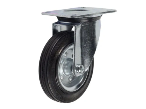 Колесо поворотное усиленное резина SRC 42 100 мм по ценам производителя в Санкт-Петербурге с доставкой по всей России