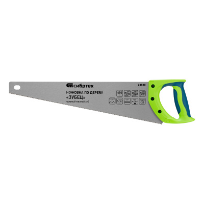 Ножовка по дереву"Зубец" для точных пильных работ, 450 мм, каленый зуб 2D, 14 TPI, двухкомпонентная рукоятка Сибртех купить в Москве с доставкой по всей России | ProtosMarket.ru