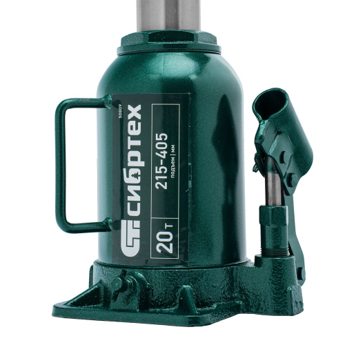 Домкрат гидравлический бутылочный, 20 т, 215-405 мм Сибртех по ценам производителя в Санкт-Петербурге с доставкой по всей России