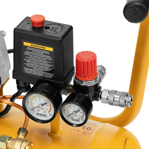 Компрессор воздушный, прямой привод DC1500/50, 1.5 кВт, 50 литров, 220 л/мин Denzel по ценам производителя в Санкт-Петербурге с доставкой по всей России