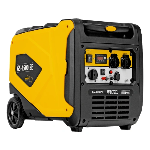 Генератор инверторный GS-4500iSE, 4,5 кВт, 230 В, закрытый корпус, электростартер Denzel по ценам производителя в Санкт-Петербурге с доставкой по всей России